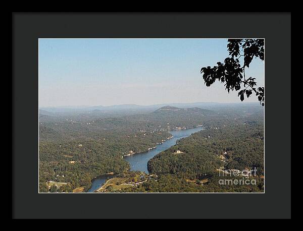 Scenic View of Winding River - Framed Print
