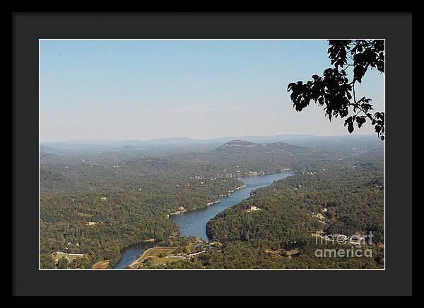 Scenic View of Winding River - Framed Print