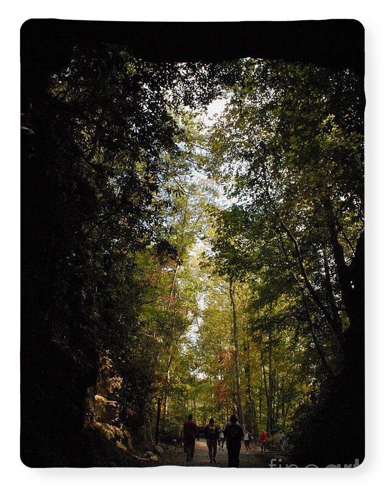 Stroll Through Forest Tunnel - Blanket