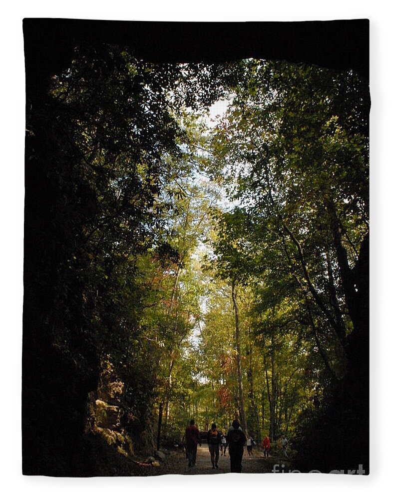 Stroll Through Forest Tunnel - Blanket