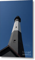 Tall Black and White Lighthouse - Metal Print