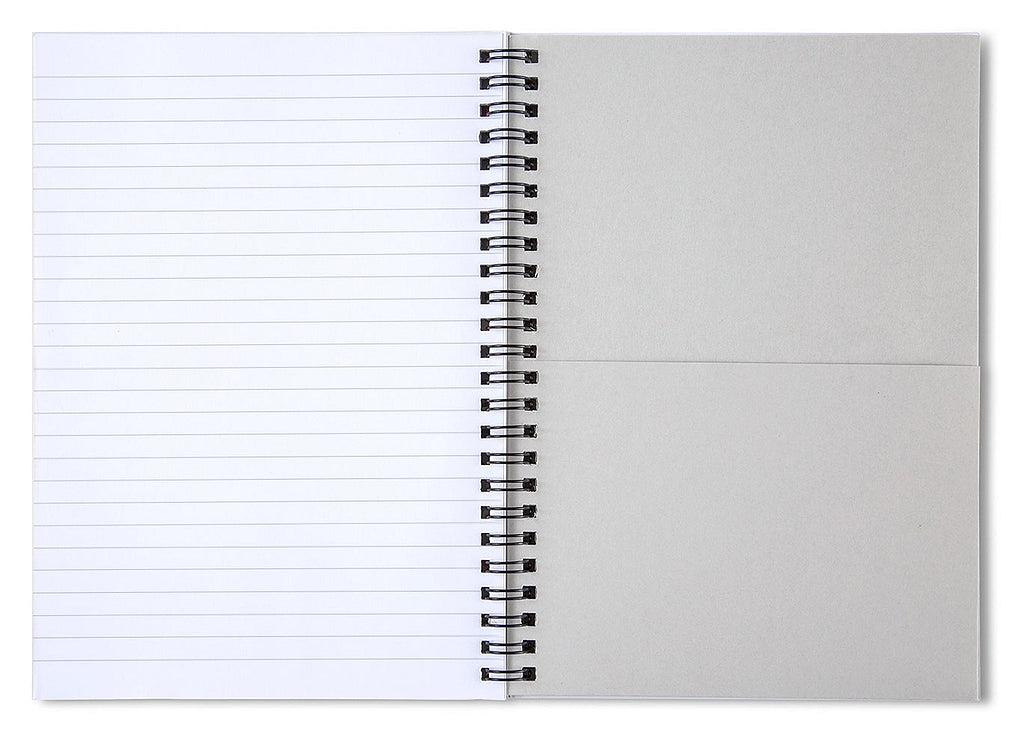 Peace Gesture Against Skyscraper - Spiral Notebook