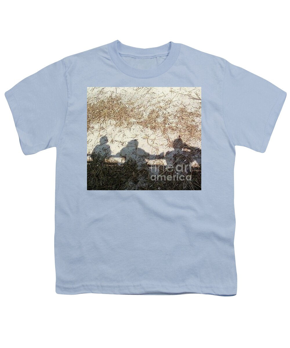 Three Shadows on Sandy Shore - Youth T-Shirt
