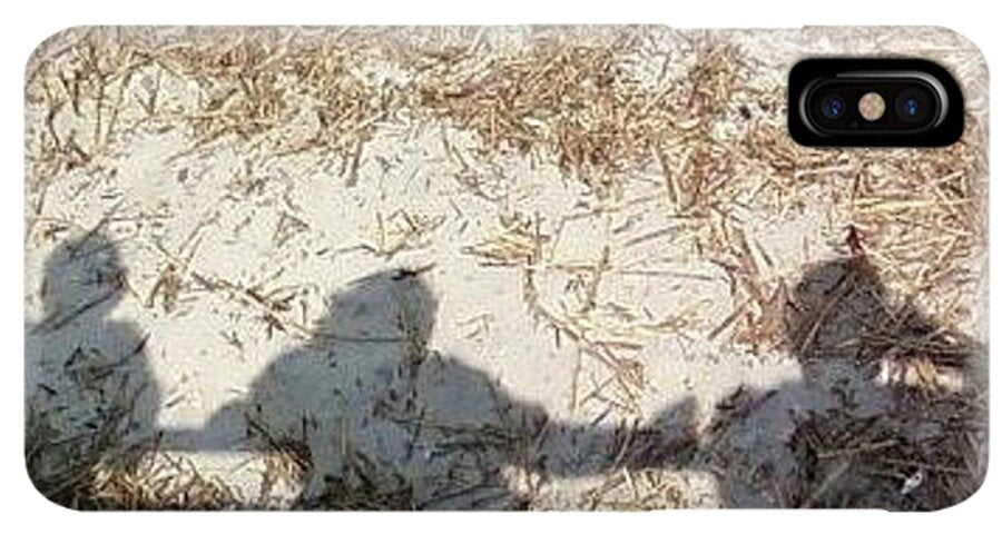 Three Shadows on Sandy Shore - Phone Case