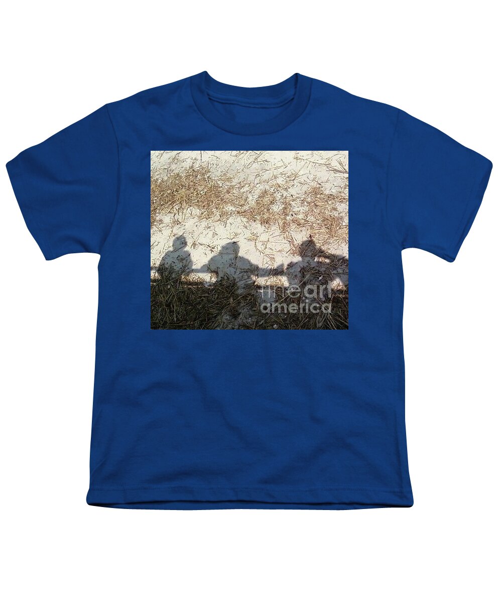 Three Shadows on Sandy Shore - Youth T-Shirt