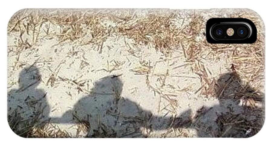 Three Shadows on Sandy Shore - Phone Case