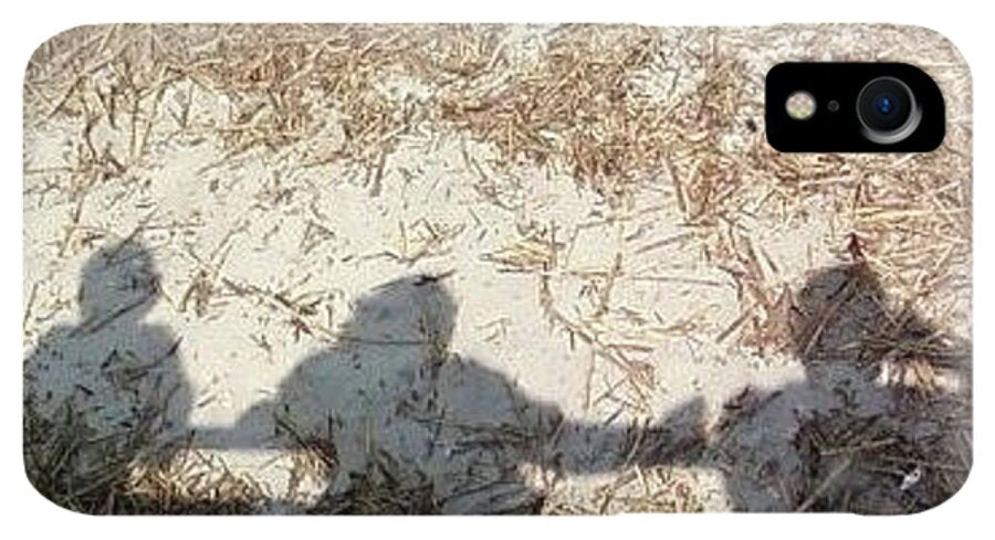Three Shadows on Sandy Shore - Phone Case