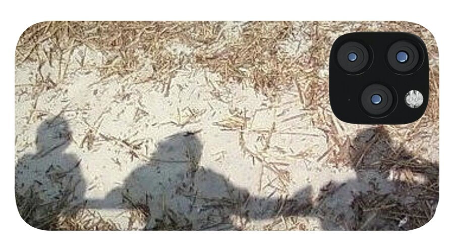 Three Shadows on Sandy Shore - Phone Case