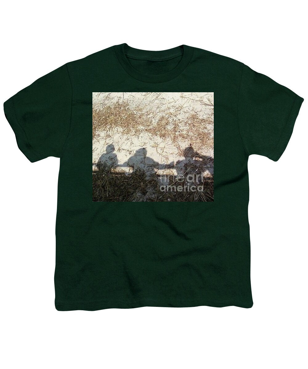 Three Shadows on Sandy Shore - Youth T-Shirt