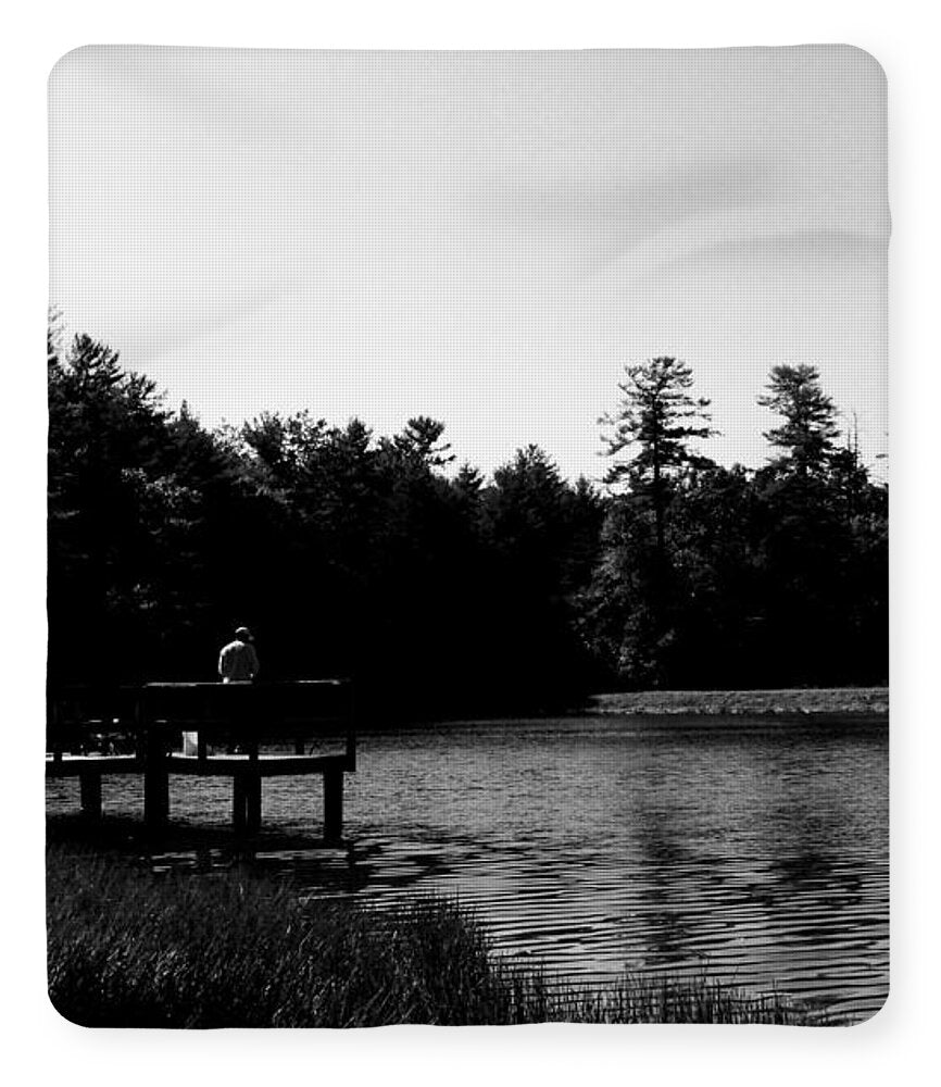 Tranquil Lakeside Afternoon - Blanket
