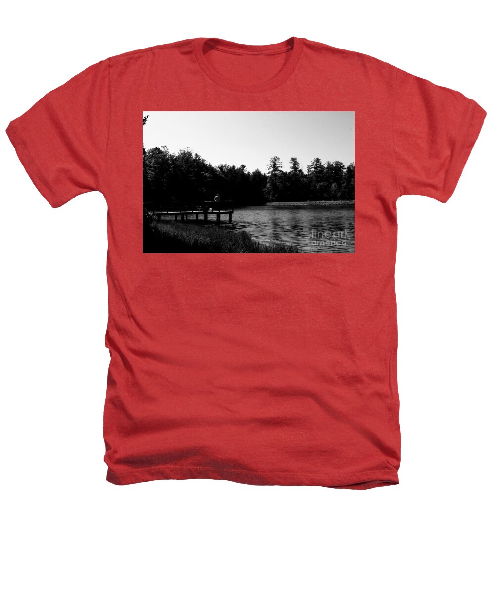 Tranquil Lakeside Afternoon - Heathers T-Shirt