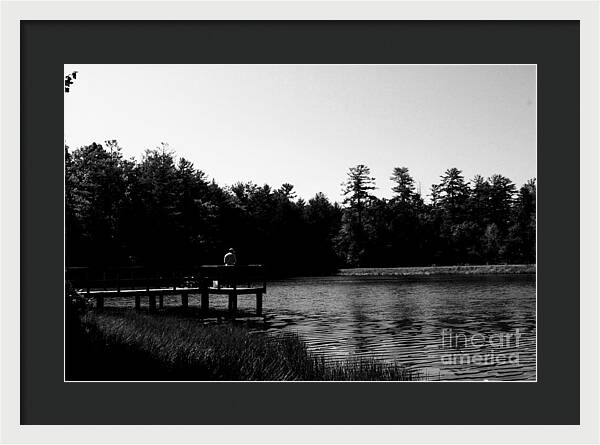 Tranquil Lakeside Afternoon - Framed Print