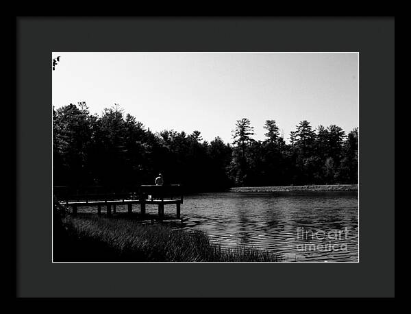 Tranquil Lakeside Afternoon - Framed Print
