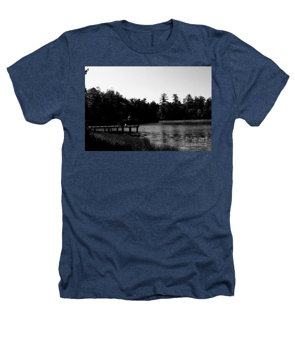 Tranquil Lakeside Afternoon - Heathers T-Shirt