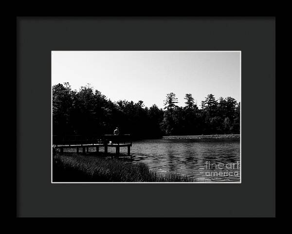Tranquil Lakeside Afternoon - Framed Print