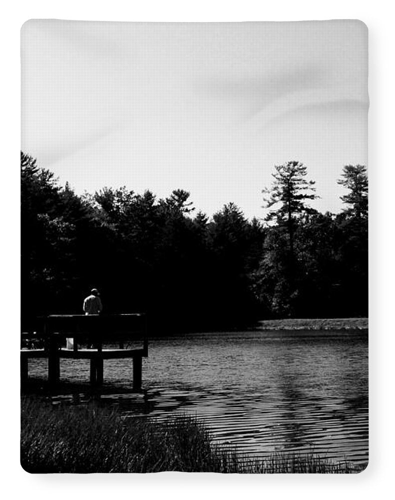 Tranquil Lakeside Afternoon - Blanket