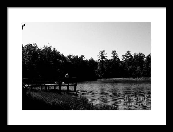 Tranquil Lakeside Afternoon - Framed Print