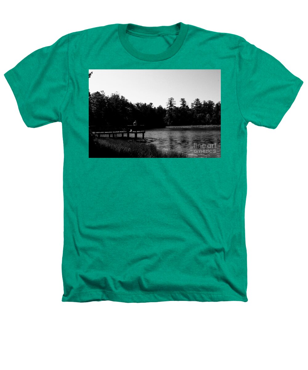 Tranquil Lakeside Afternoon - Heathers T-Shirt
