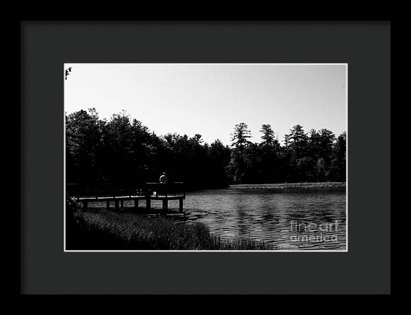 Tranquil Lakeside Afternoon - Framed Print