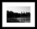 Tranquil Lakeside Afternoon - Framed Print