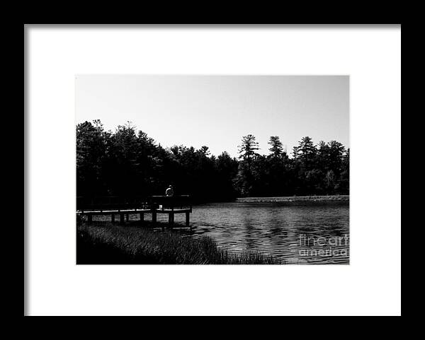 Tranquil Lakeside Afternoon - Framed Print