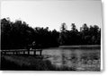 Tranquil Lakeside Afternoon - Greeting Card