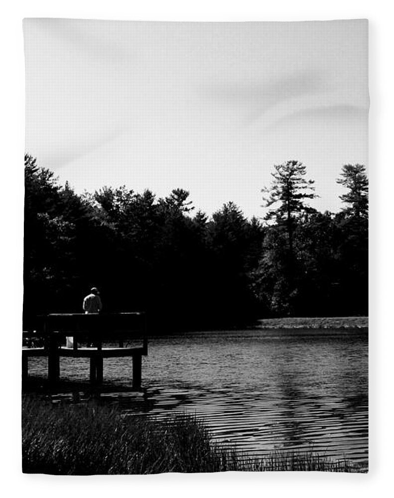 Tranquil Lakeside Afternoon - Blanket