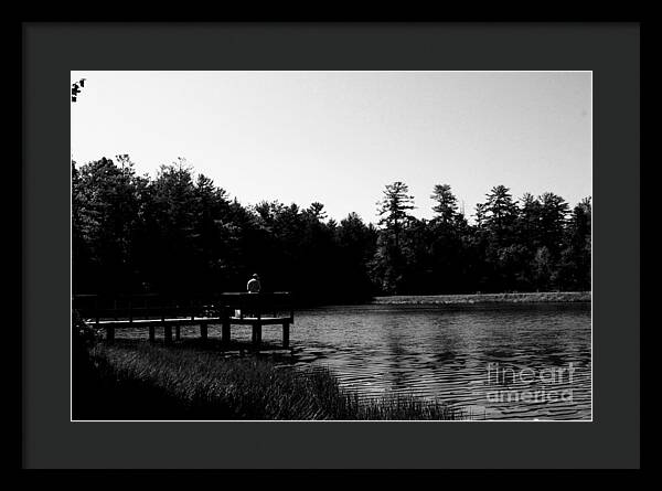 Tranquil Lakeside Afternoon - Framed Print
