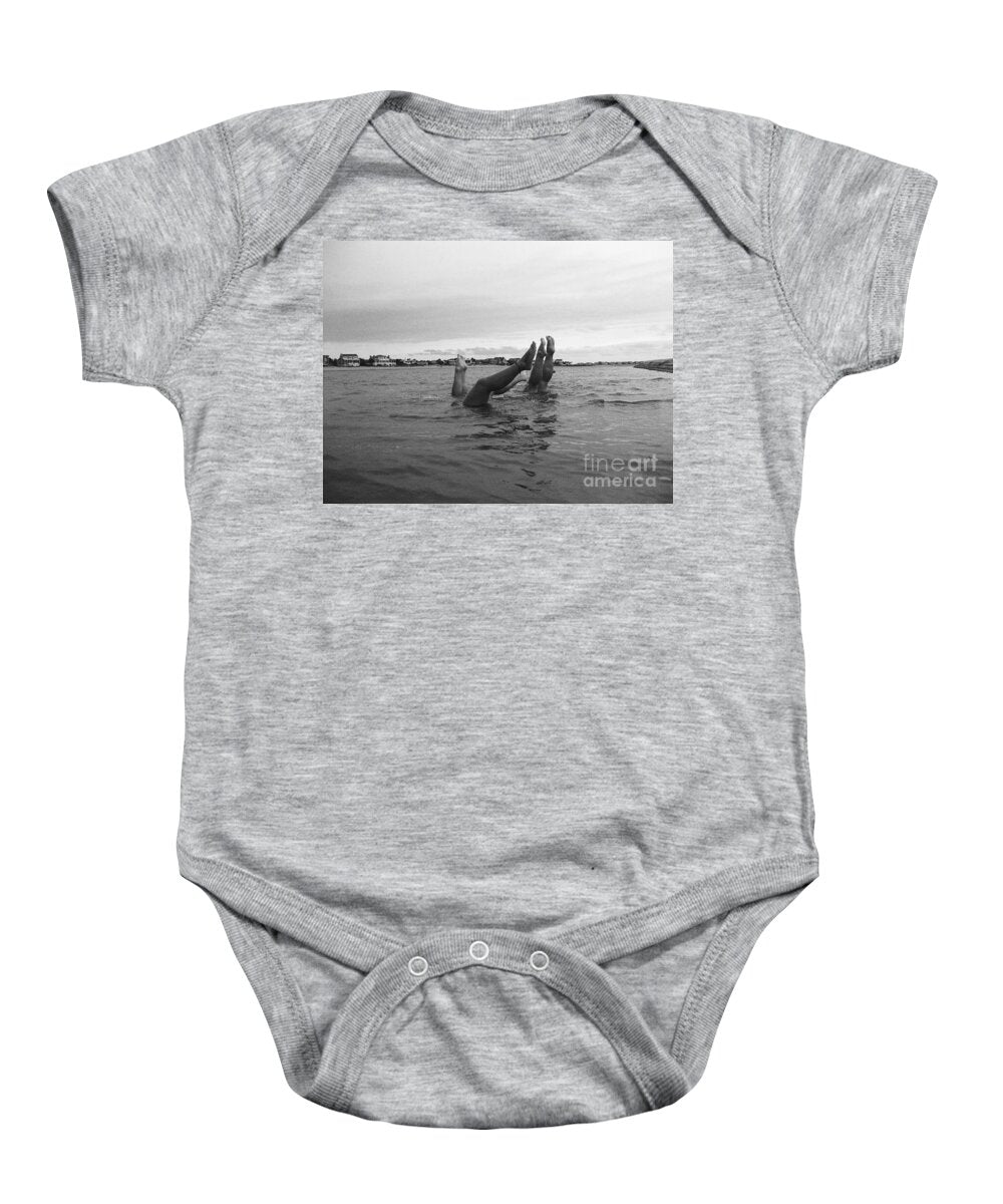 Upside Down Swimmers in the Sea - Baby One-Piece