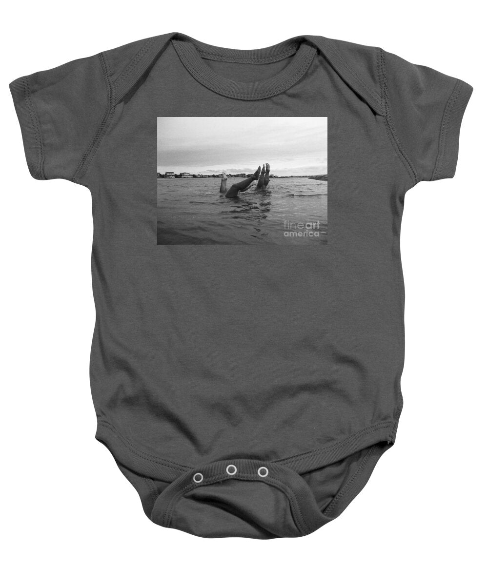 Upside Down Swimmers in the Sea - Baby One-Piece