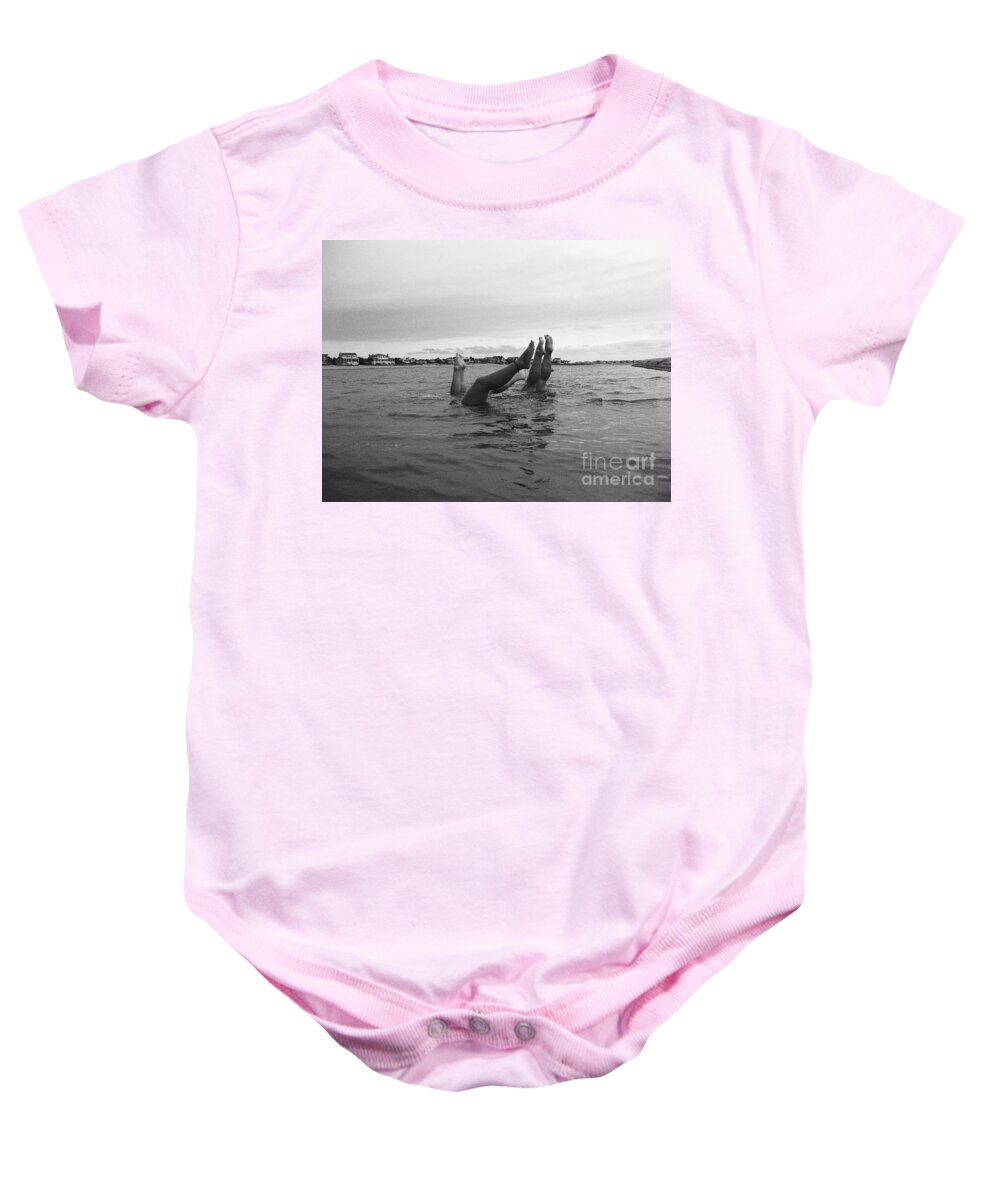 Upside Down Swimmers in the Sea - Baby One-Piece