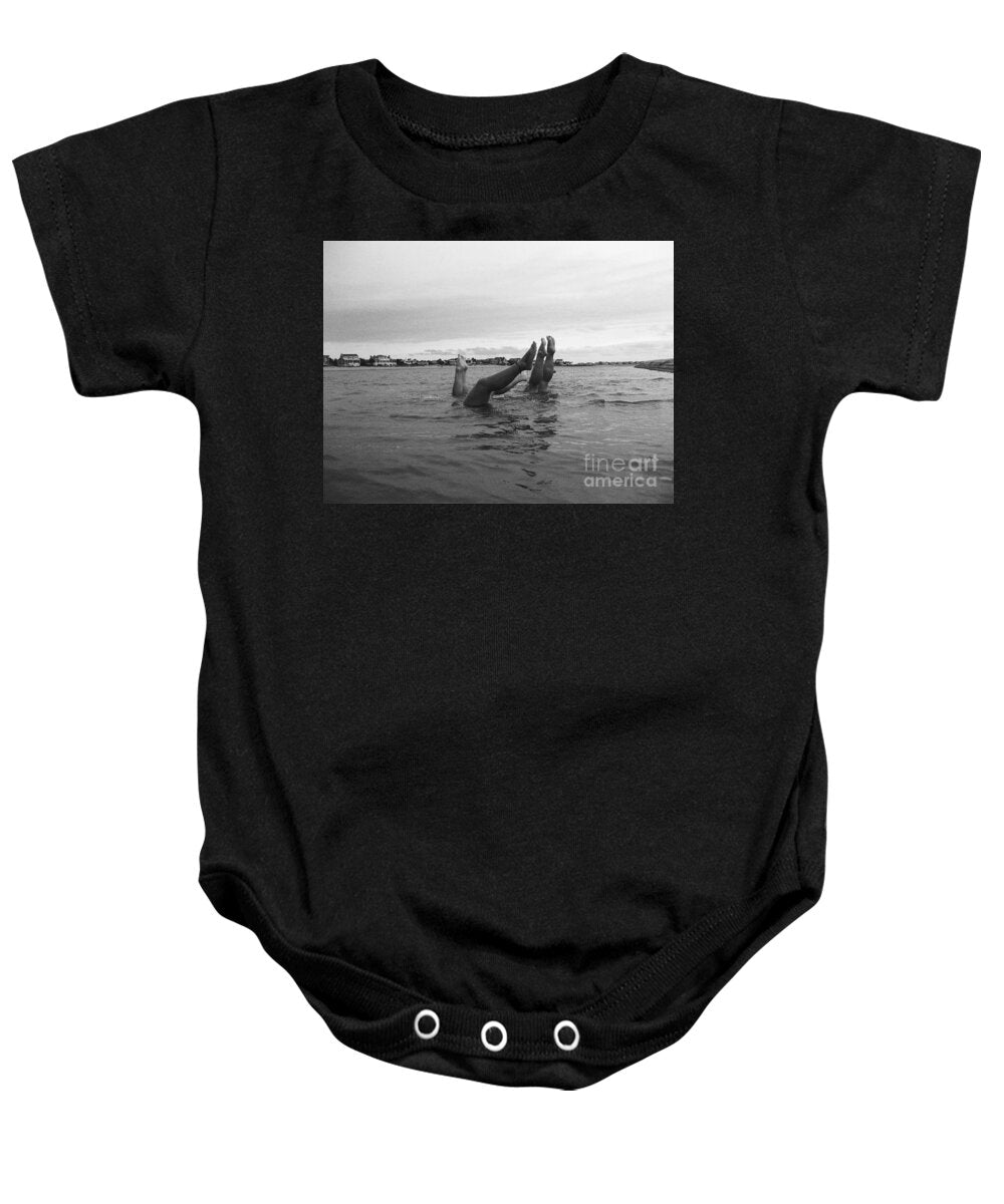 Upside Down Swimmers in the Sea - Baby One-Piece