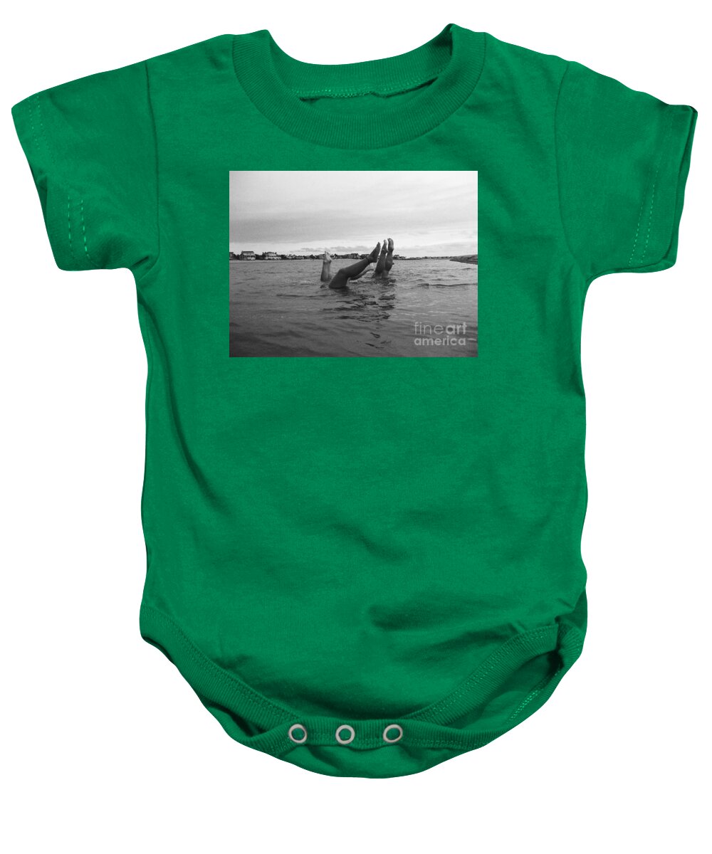 Upside Down Swimmers in the Sea - Baby One-Piece