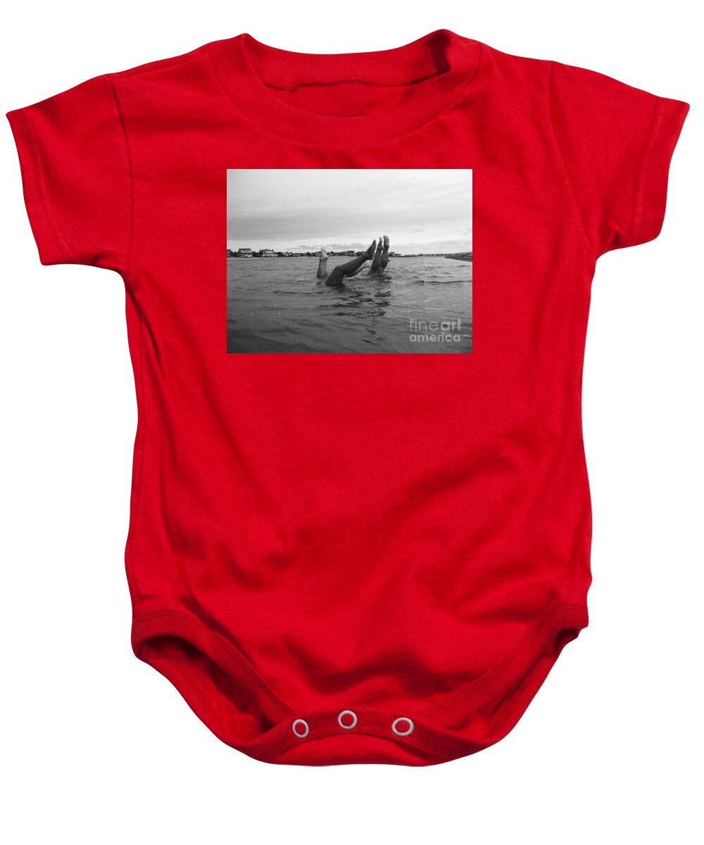 Upside Down Swimmers in the Sea - Baby One-Piece