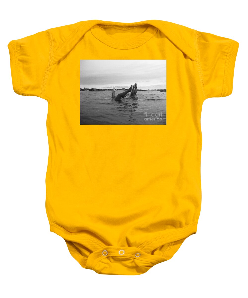 Upside Down Swimmers in the Sea - Baby One-Piece