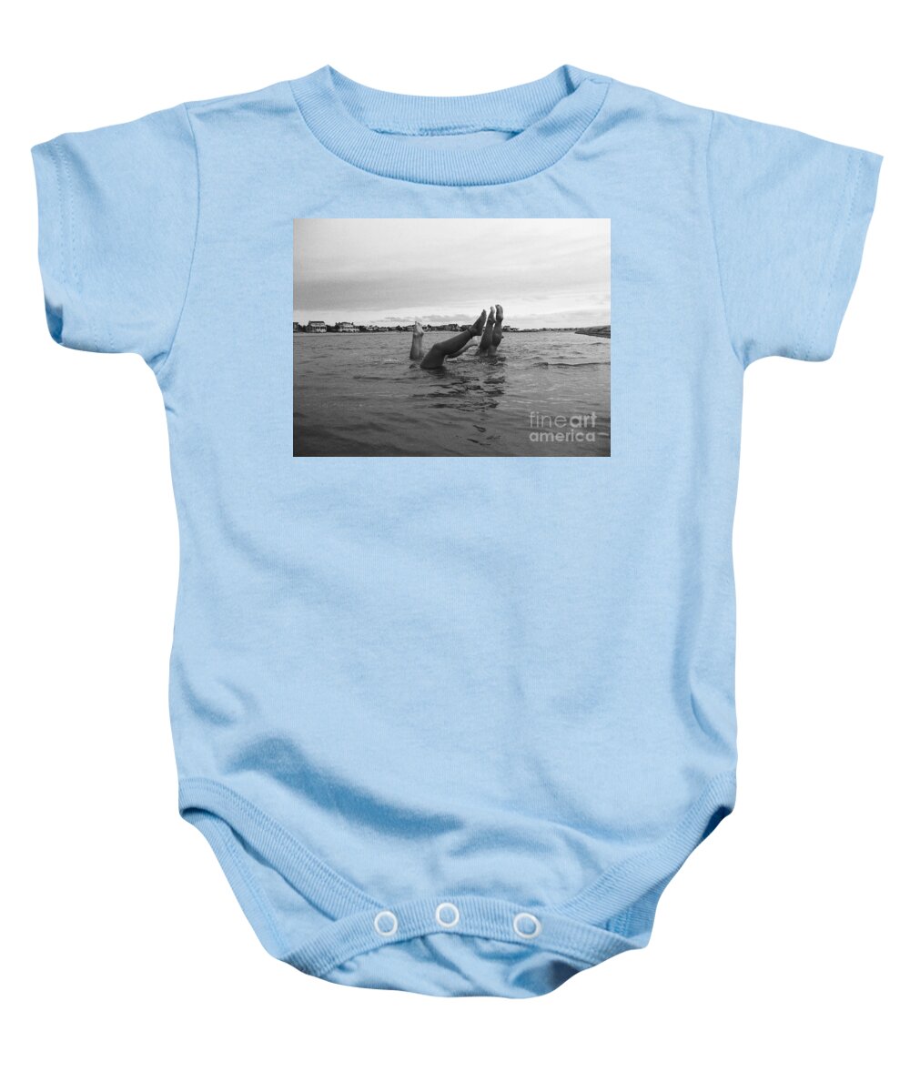 Upside Down Swimmers in the Sea - Baby One-Piece