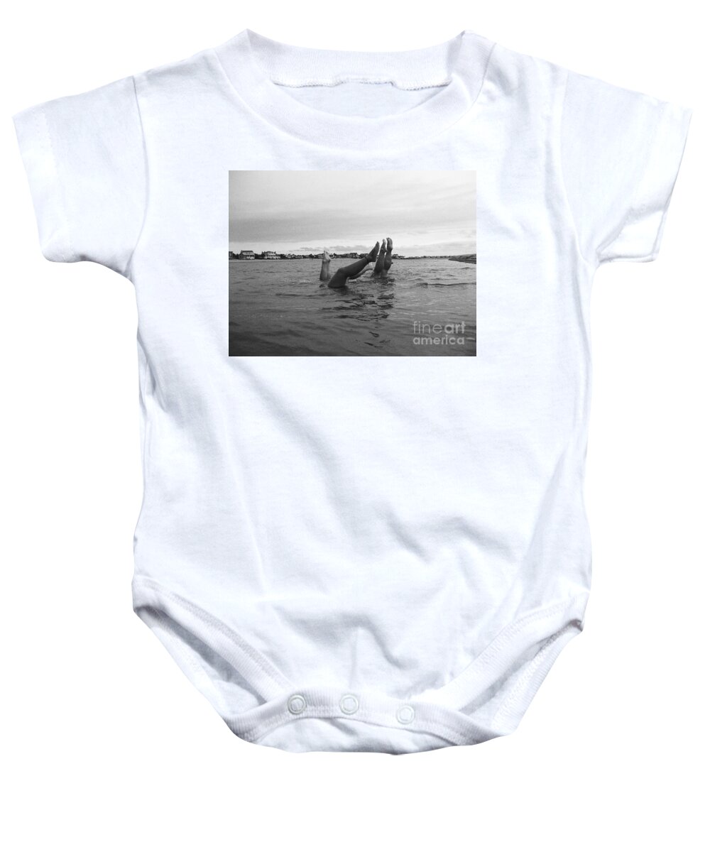 Upside Down Swimmers in the Sea - Baby One-Piece
