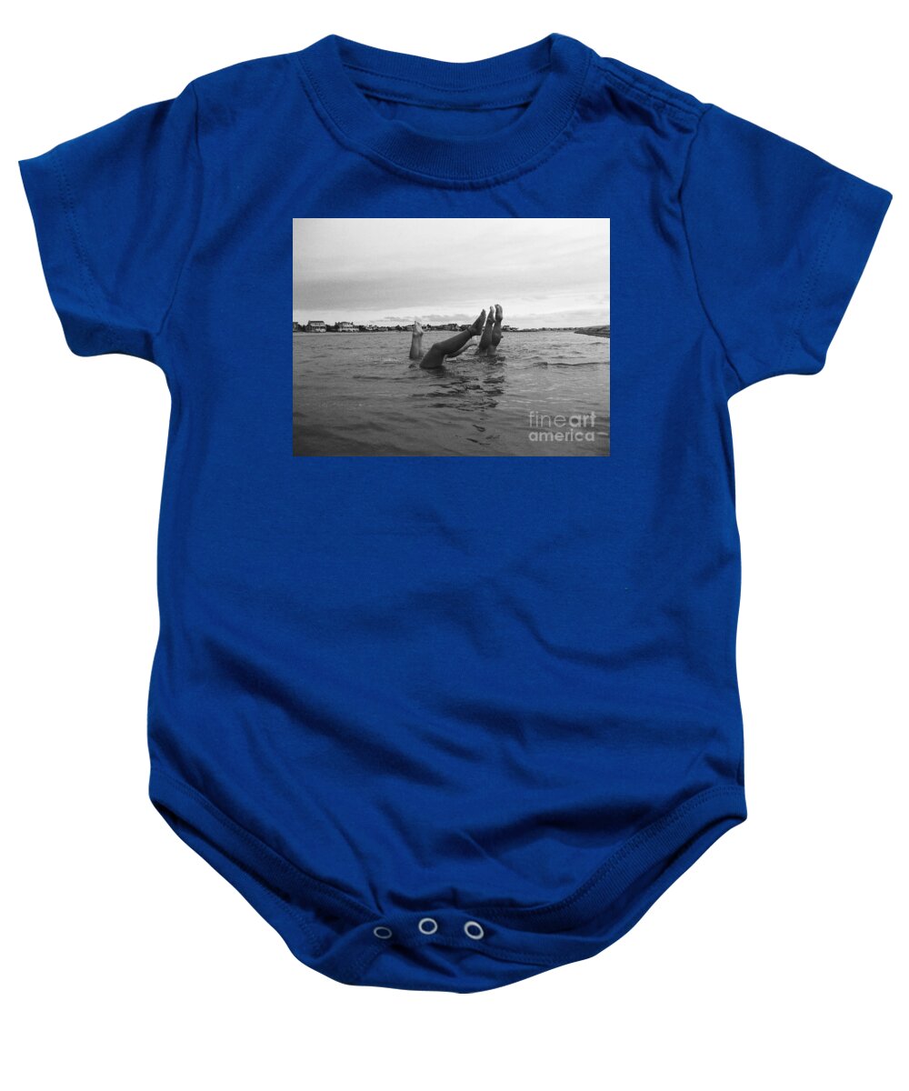 Upside Down Swimmers in the Sea - Baby One-Piece