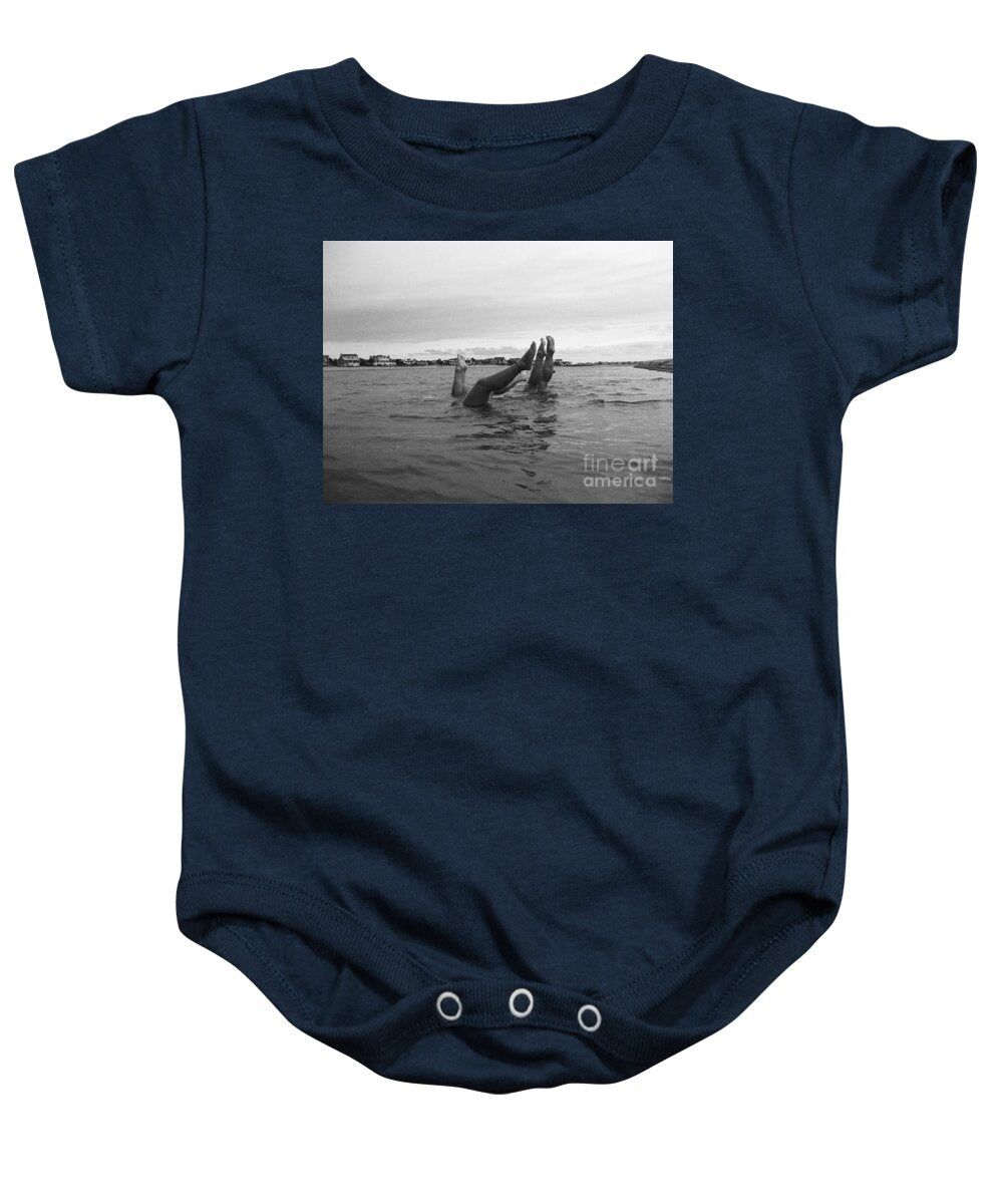 Upside Down Swimmers in the Sea - Baby One-Piece