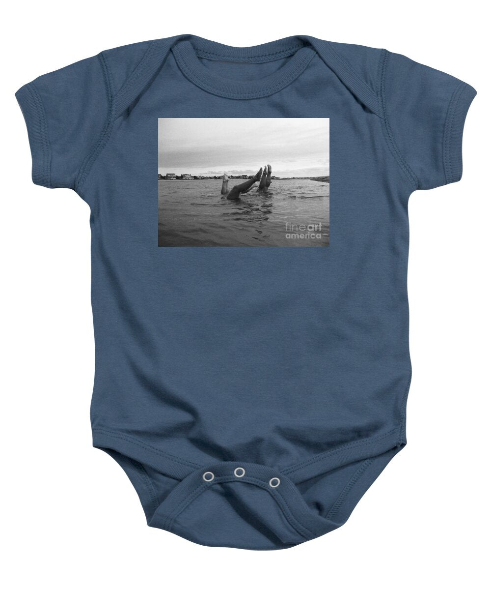 Upside Down Swimmers in the Sea - Baby One-Piece