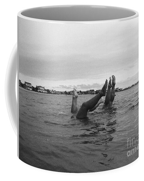 Upside Down Swimmers in the Sea - Mug